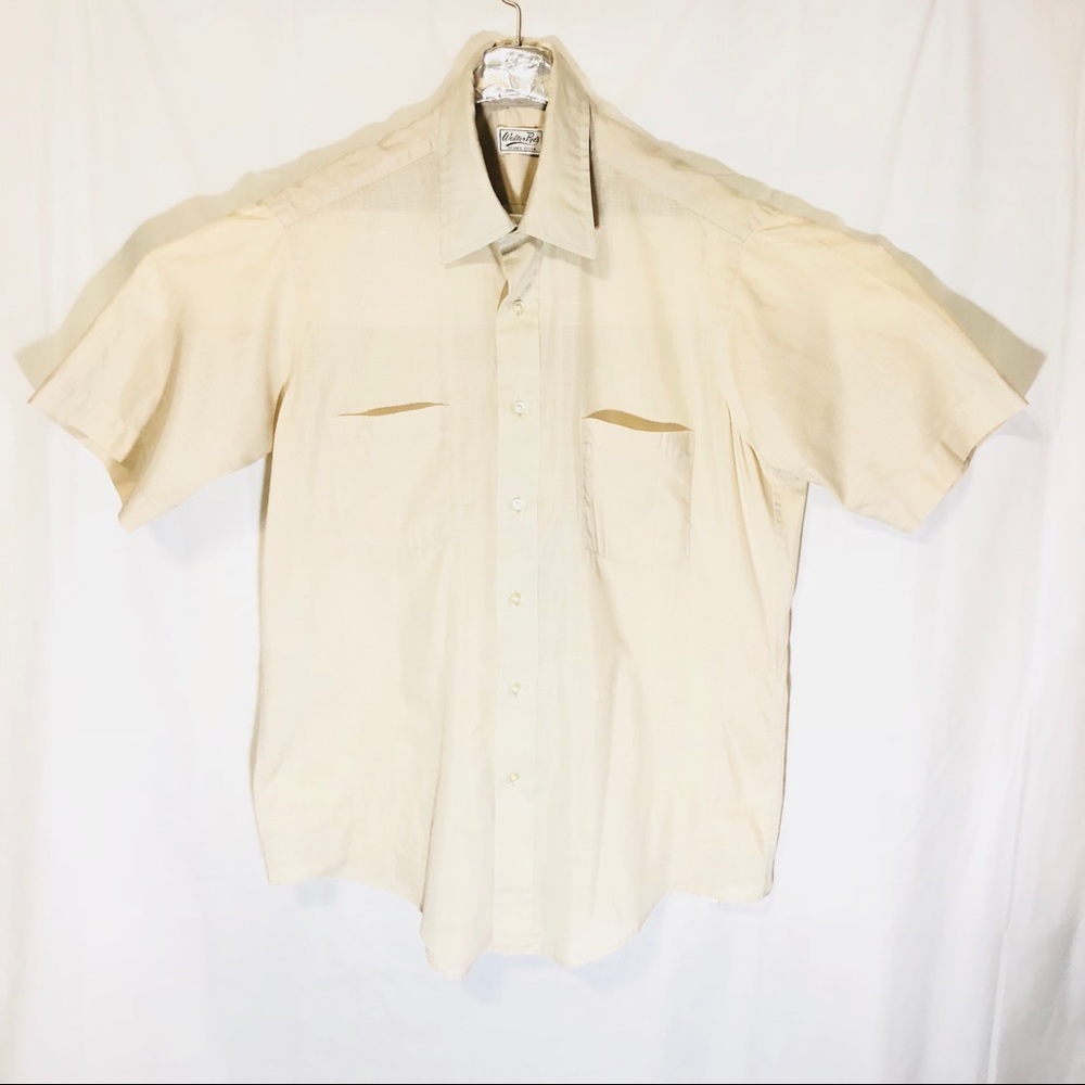 Walter Pye MEN BUTTON COLLAR SHIRT SHORT SLEEVE 16